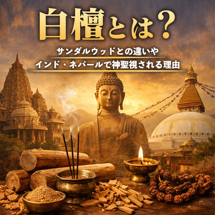 白檀とは何か？サンダルウッドとの違いと、インド・ネパールで神聖視される理由